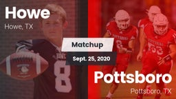 Matchup: Howe  vs. Pottsboro  2020