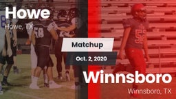 Matchup: Howe  vs. Winnsboro  2020