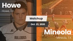 Matchup: Howe  vs. Mineola  2020