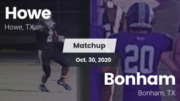 Matchup: Howe  vs. Bonham  2020