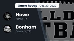 Recap: Howe  vs. Bonham  2020