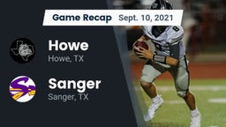 Recap: Howe  vs. Sanger  2021