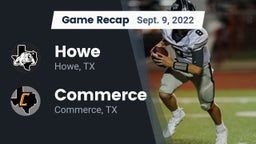 Recap: Howe  vs. Commerce  2022