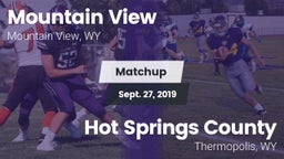 Matchup: Mountain View High vs. Hot Springs County  2019