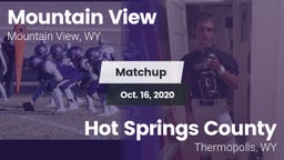 Matchup: Mountain View High vs. Hot Springs County  2020