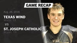 Recap: Texas Wind vs. St. Joseph Catholic  2016