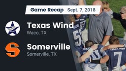 Recap: Texas Wind vs. Somerville  2018