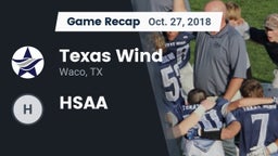 Recap: Texas Wind vs. HSAA 2018