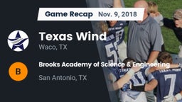 Recap: Texas Wind vs. Brooks Academy of Science & Engineering  2018