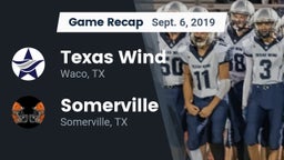 Recap: Texas Wind vs. Somerville  2019