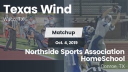 Matchup: Texas Wind vs. Northside Sports Association HomeSchool  2019