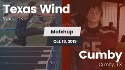 Matchup: Texas Wind vs. Cumby  2019