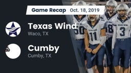 Recap: Texas Wind vs. Cumby  2019