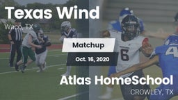 Matchup: Texas Wind vs. Atlas HomeSchool 2020