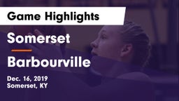Somerset  vs Barbourville Game Highlights - Dec. 16, 2019