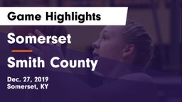 Somerset  vs Smith County  Game Highlights - Dec. 27, 2019