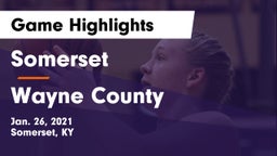 Somerset  vs Wayne County  Game Highlights - Jan. 26, 2021