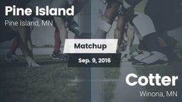 Matchup: Pine Island High vs. Cotter  2016