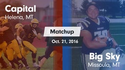 Matchup: Capital vs. Big Sky  2016