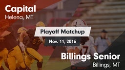 Matchup: Capital vs. Billings Senior  2016