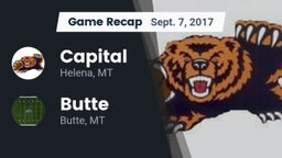 Recap: Capital  vs. Butte  2017