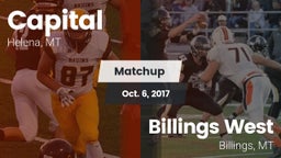 Matchup: Capital vs. Billings West  2017