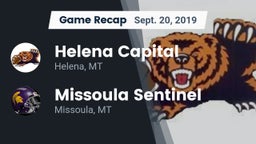 Recap: Helena Capital  vs. Missoula Sentinel  2019