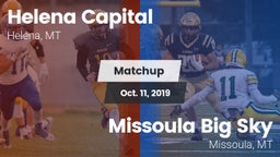 Matchup: Capital vs. Missoula Big Sky  2019