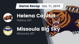 Recap: Helena Capital  vs. Missoula Big Sky  2019