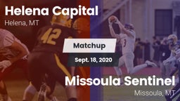 Matchup: Capital vs. Missoula Sentinel  2020