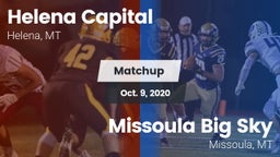 Matchup: Capital vs. Missoula Big Sky  2020