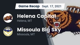 Recap: Helena Capital  vs. Missoula Big Sky  2021