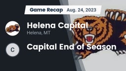 Recap: Helena Capital  vs. Capital  End of Season 2023