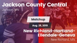 Matchup: Jackson County vs. New Richland-Hartland-Ellendale-Geneva  2019