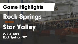 Rock Springs  vs Star Valley  Game Highlights - Oct. 6, 2023