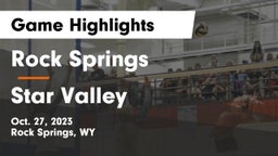 Rock Springs  vs Star Valley  Game Highlights - Oct. 27, 2023