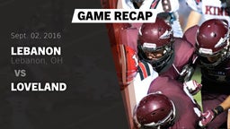 Recap: Lebanon   vs. Loveland 2016