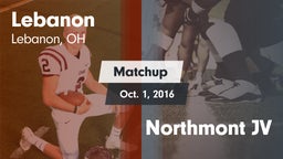 Matchup: Lebanon  vs. Northmont JV 2016
