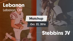Matchup: Lebanon  vs. Stebbins JV 2016
