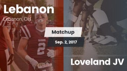 Matchup: Lebanon  vs. Loveland  JV 2017