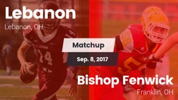 Matchup: Lebanon  vs. Bishop Fenwick 2017