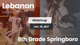 Matchup: Lebanon  vs. 8th Grade Springboro 2017