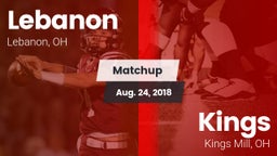 Matchup: Lebanon  vs. Kings  2018