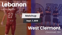 Matchup: Lebanon  vs. West Clermont  2018