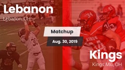 Matchup: Lebanon  vs. Kings  2019