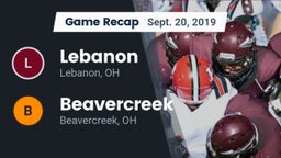 Recap: Lebanon   vs. Beavercreek  2019