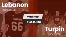 Matchup: Lebanon  vs. Turpin  2020