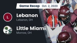 Recap: Lebanon   vs. Little Miami  2020