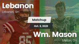 Matchup: Lebanon  vs. Wm. Mason  2020