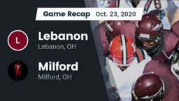 Recap: Lebanon   vs. Milford  2020
